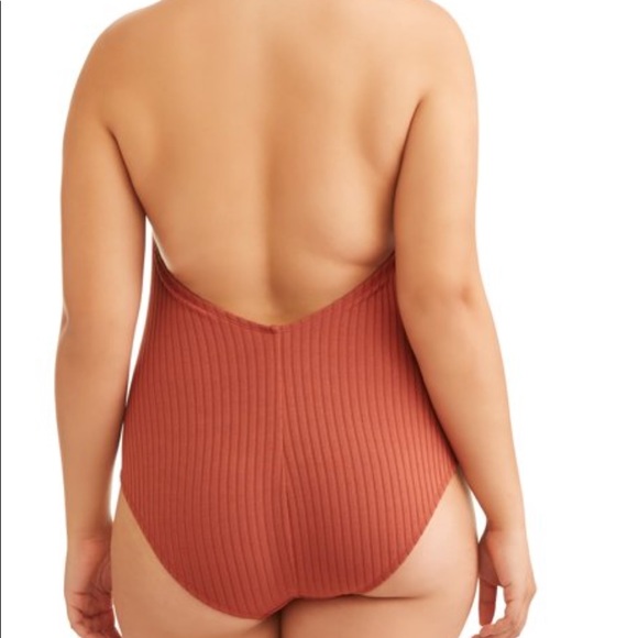 Burnt Orange Halter Bathing Suit *NWT* 3X - Picture 4 of 6